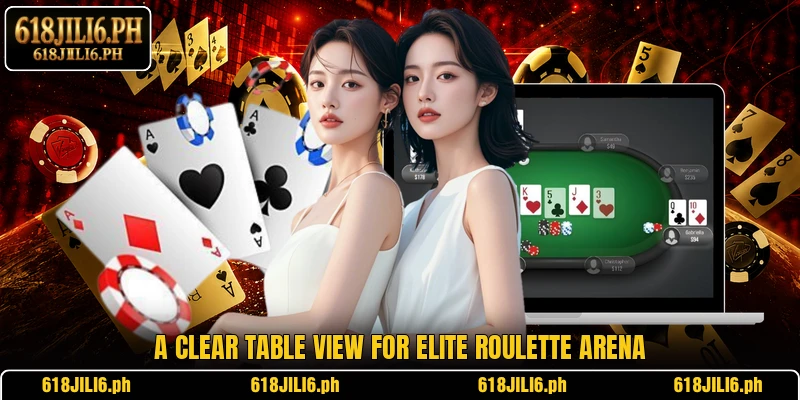 A clear table view for Elite Roulette Arena