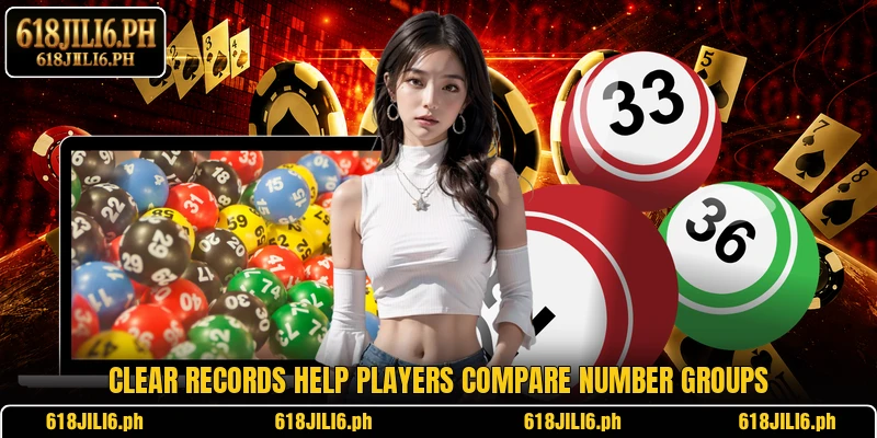 Clear records help players compare number groups