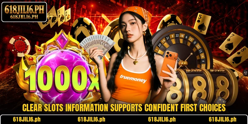 Clear slots information supports confident first choices Clear slots information supports confident first choices