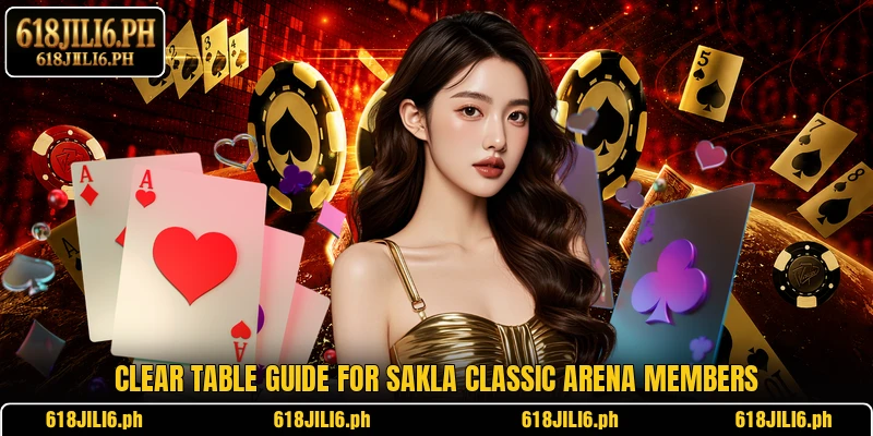 Clear table guide for Sakla Classic Arena members