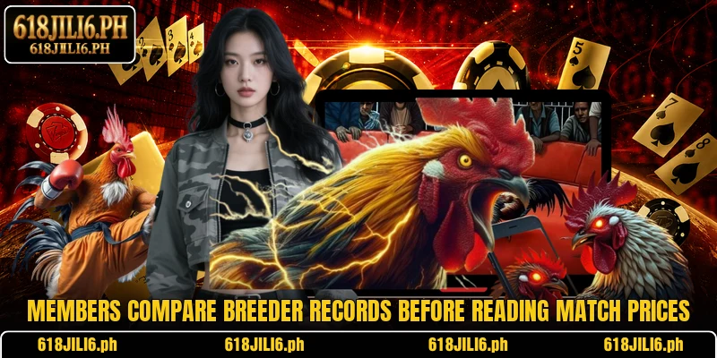 Members compare breeder records before reading match prices