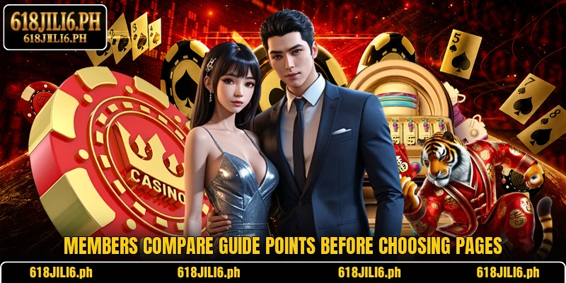 Members compare guide points before choosing pages
