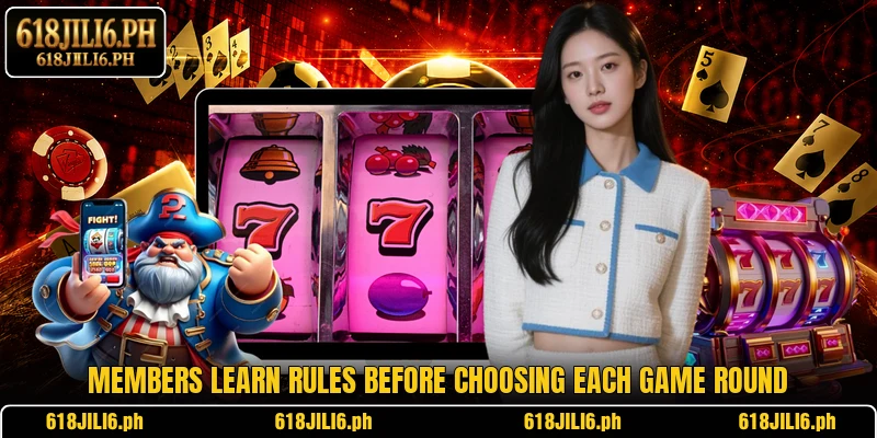 Members learn rules before choosing each game round