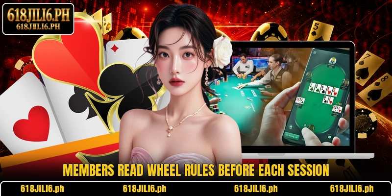 Members read wheel rules before each session