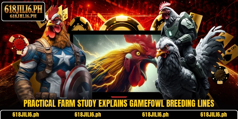 Practical farm study explains gamefowl breeding lines