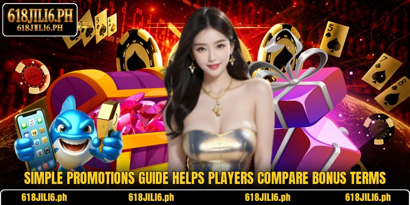 Simple promotions guide helps players compare bonus terms