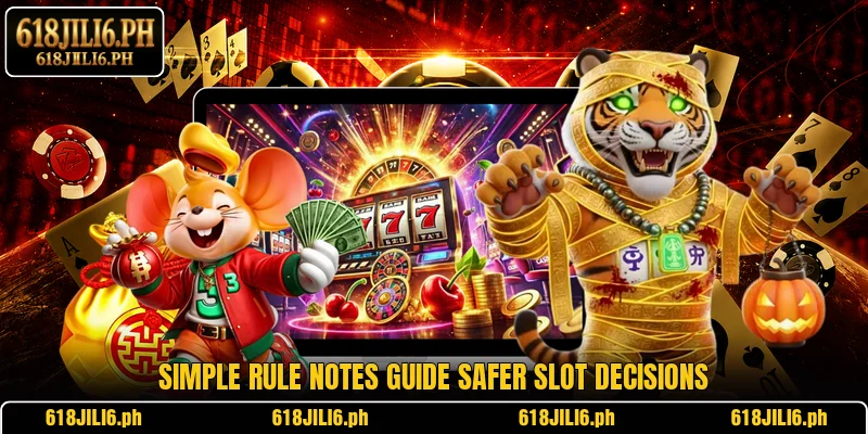 Simple rule notes guide safer slot decisions