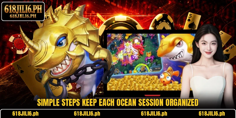 Simple steps keep each ocean session organized
